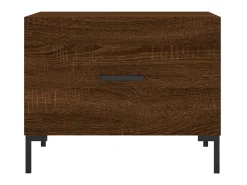 Mesa De Centro* Mesa de centro 50x50x40 cm derivados madeira carvalho PT336280 Castanho