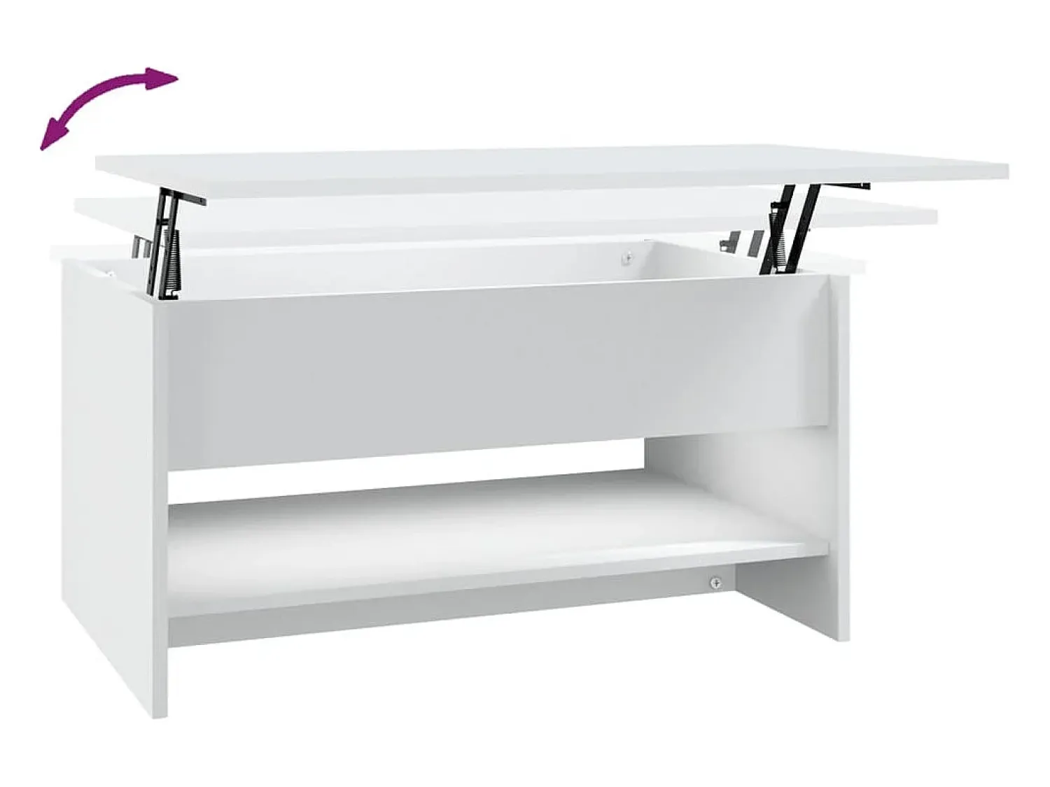 vidaxl Mesa de centro 80x50x40 cm derivados de madeira^ Mesa De Centro