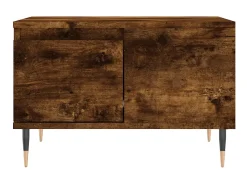 Mesa De Centro| Mesa de centro 55x55x36,5 cm derivados madeira carvalho fumado PT295945 Castanho