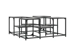 Mesa De Centro| Mesa de centro 91x91x40 cm derivados de madeira sonoma PT621117 Cinzento