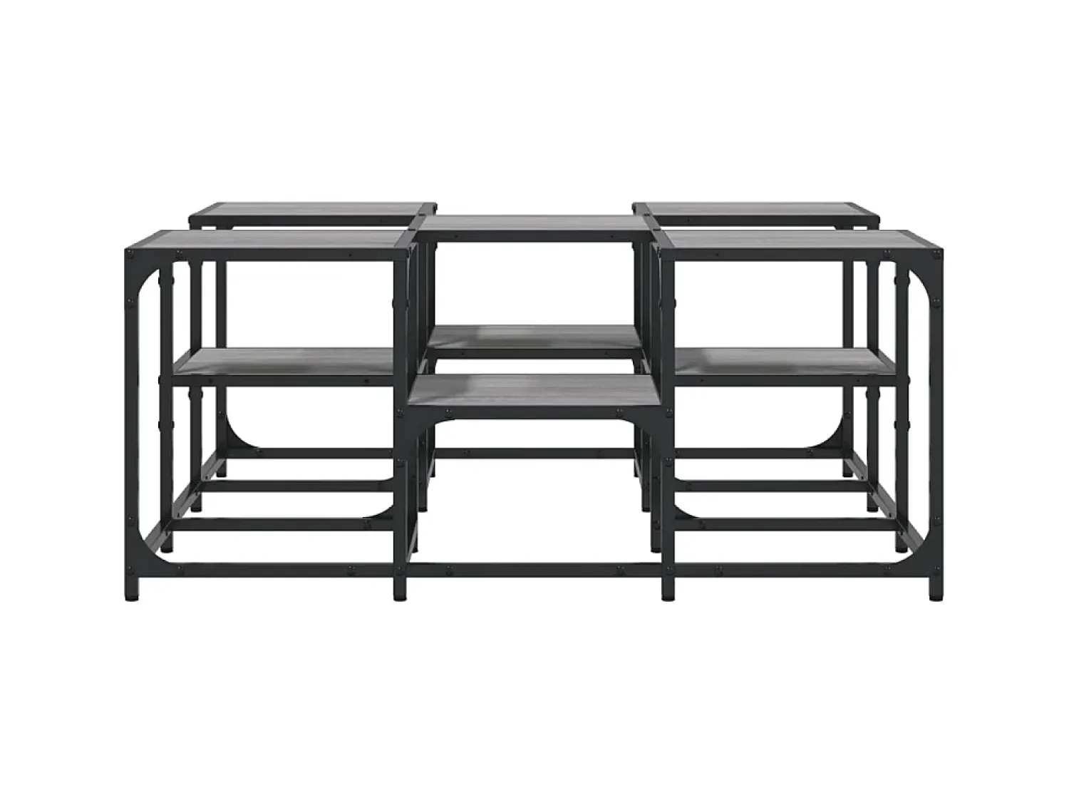 Mesa De Centro| Mesa de centro 91x91x40 cm derivados de madeira sonoma PT621117 Cinzento