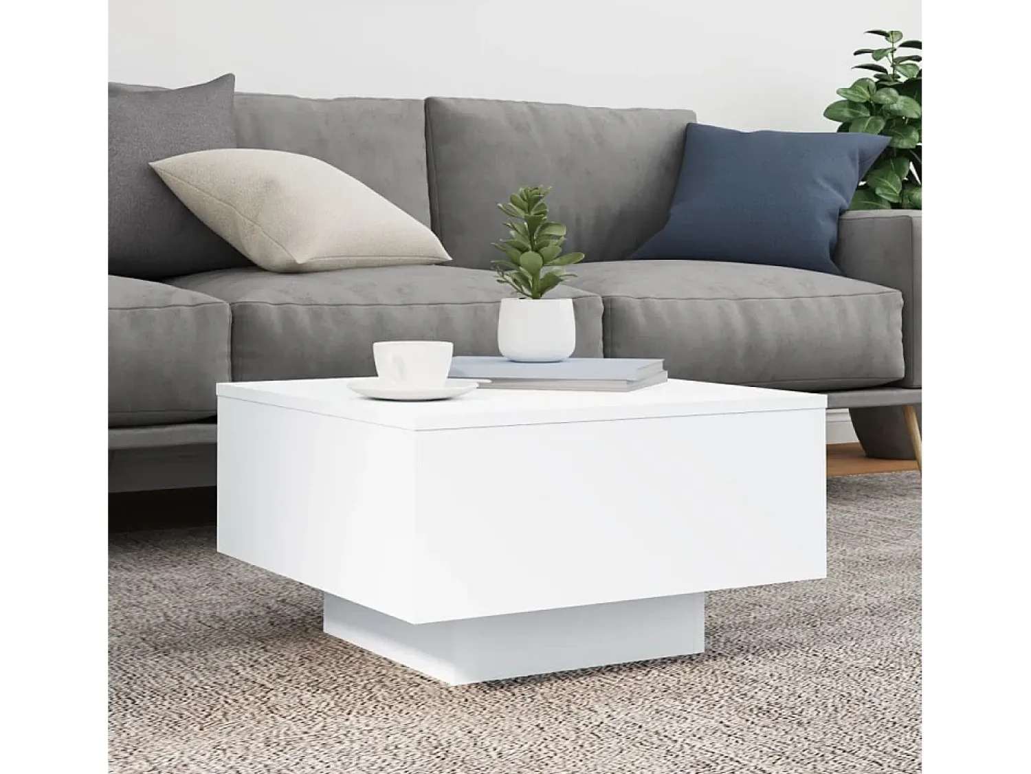 Mesa de centro 55x55x31 cm derivados de madeira PT992240^ Mesa De Centro