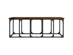 Mesa De Centro| Mesa de centro 100x50x35,5 cm derivados madeira carvalho fumado PT753154 Castanho