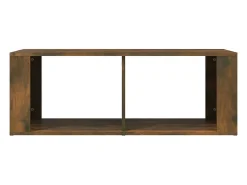 vidaxl Mesa de centro 100x50x36 cm derivados madeira carvalho fumado Natural claro