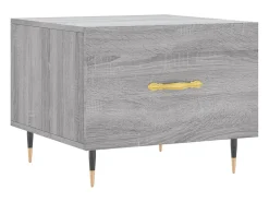 Outlet Mesa de centro 50x50x40 cm derivados madeira sonoma cinza PT219923 Cinzento
