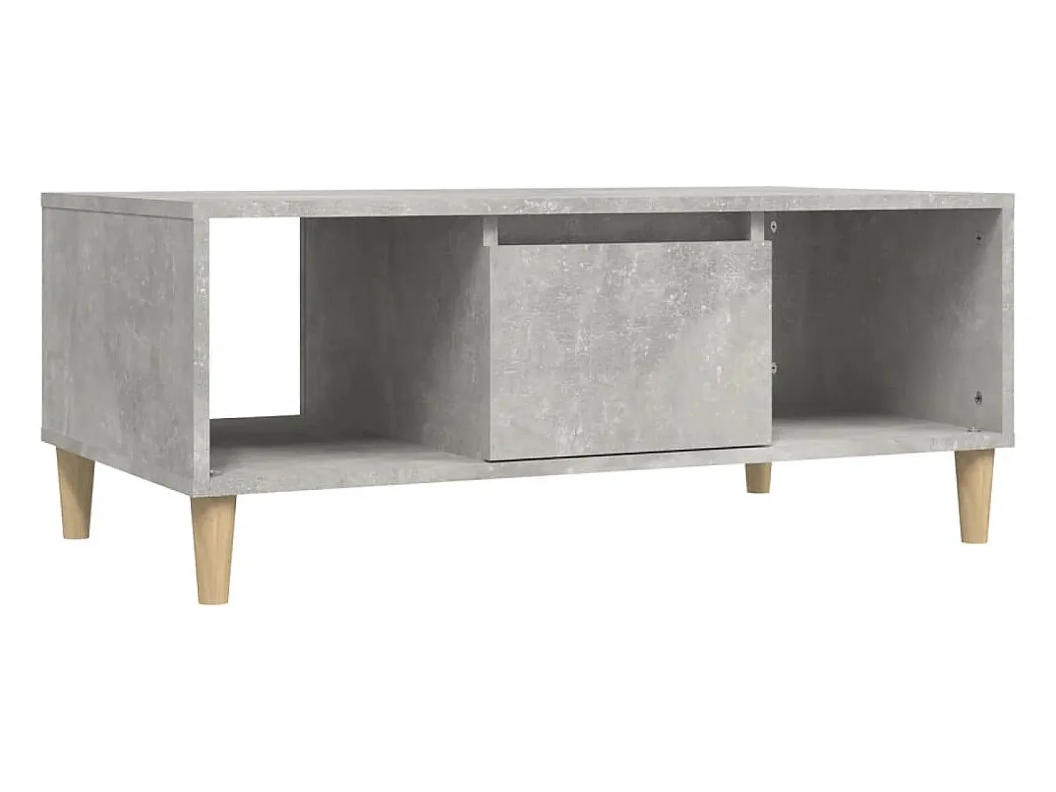 Mesa De Centro|vidaxl Mesa de centro 90x50x36,5 cm derivados madeira cimento Cinzento