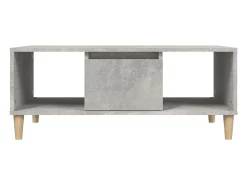 Mesa De Centro|vidaxl Mesa de centro 90x50x36,5 cm derivados madeira cimento Cinzento