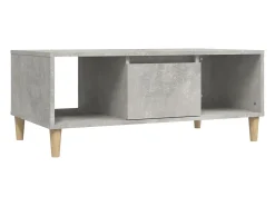 Mesa De Centro|vidaxl Mesa de centro 90x50x36,5 cm derivados madeira cimento Cinzento
