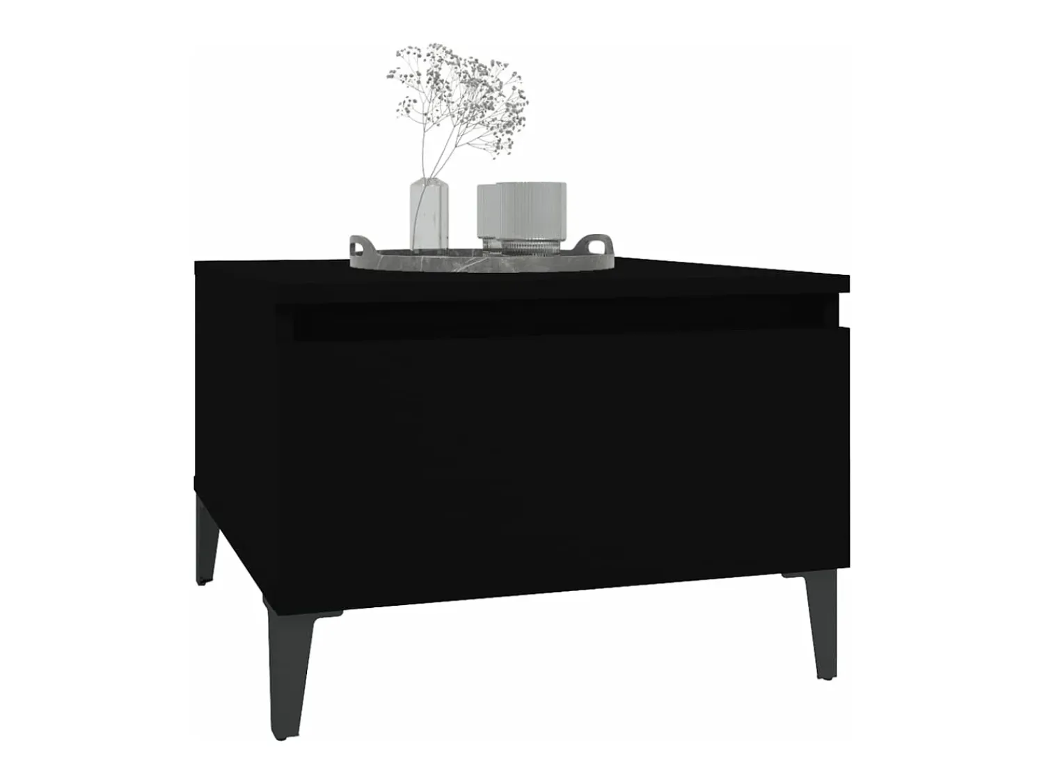 Mesa De Centro* Mesa de centro 50x46x35 cm derivados de madeira PT619971 Preto
