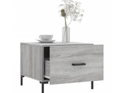 Best Mesa de centro 50x50x40 cm derivados madeira sonoma cinza PT969308 Cinzento