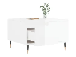 vidaxl Mesa de centro 55x55x36,5 cm derivados madeira brilhante^ Mesa De Centro