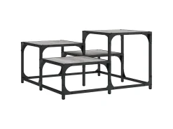 Clearance Mesa de centro 68x68x40 cm derivados de madeira sonoma PT444894 Cinzento