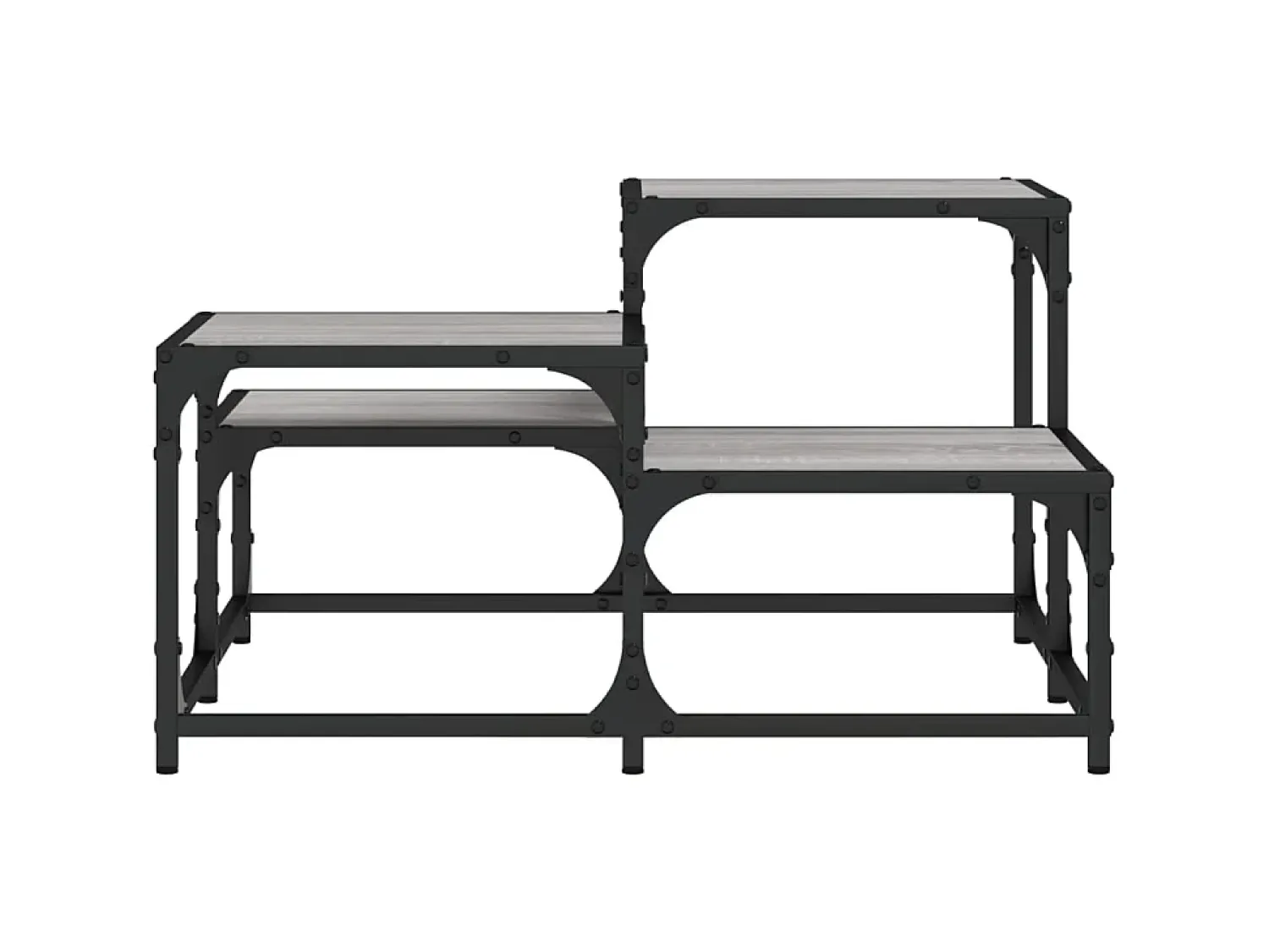 Clearance Mesa de centro 68x68x40 cm derivados de madeira sonoma PT444894 Cinzento