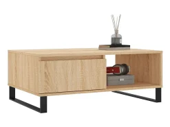 Mesa De Centro* Mesa de centro 90x60x35 cm derivados de madeira carvalho sonoma PT919771 Castanho