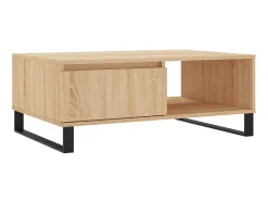 Mesa De Centro* Mesa de centro 90x60x35 cm derivados de madeira carvalho sonoma PT919771 Castanho