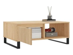 Mesa De Centro* Mesa de centro 90x60x35 cm derivados de madeira carvalho sonoma PT919771 Castanho