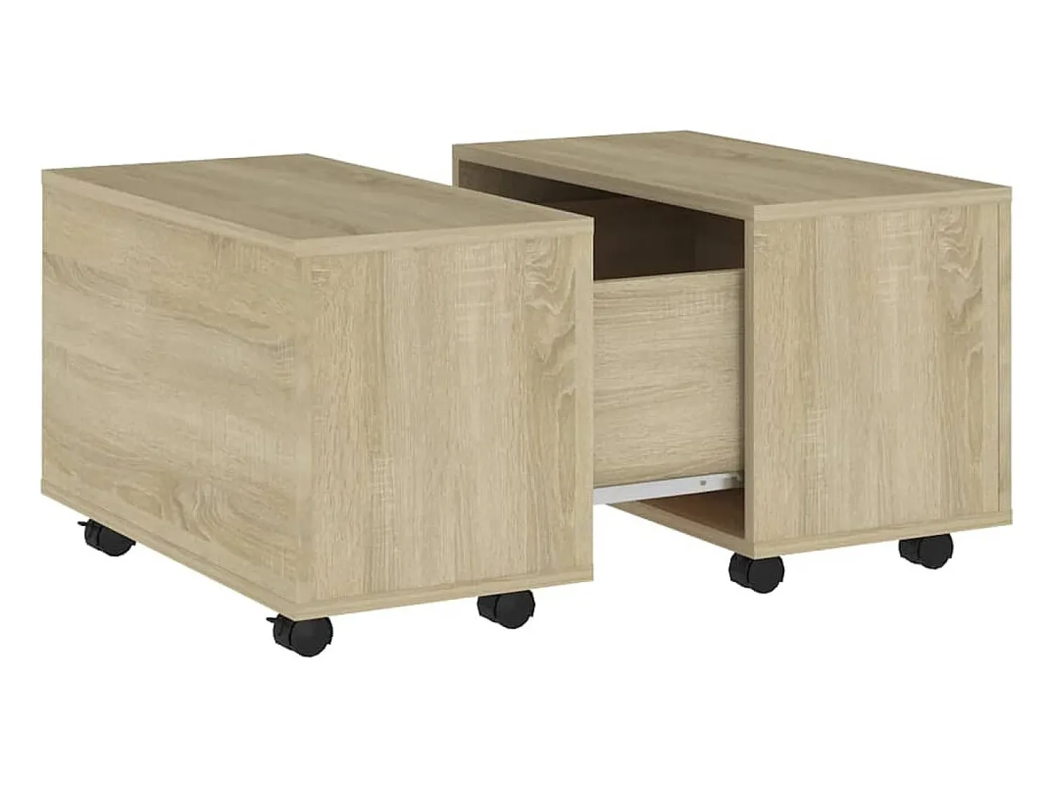Mesa De Centro|vidaxl Mesa de centro 60x60x38 cm derivados de madeira carvalho sonoma Natural claro