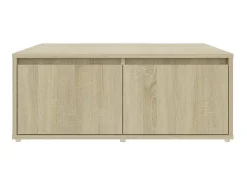 Mesa De Centro* Mesa de centro 80x80x31 cm derivados de madeira carvalho sonoma PT468208 Castanho