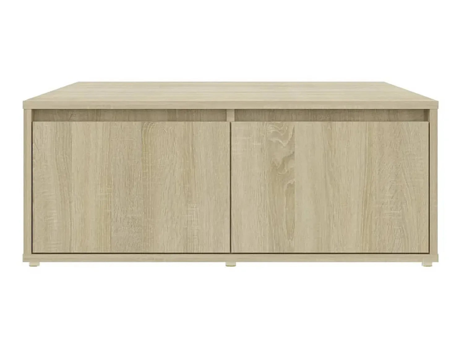 Mesa De Centro* Mesa de centro 80x80x31 cm derivados de madeira carvalho sonoma PT468208 Castanho