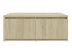 Mesa De Centro* Mesa de centro 80x80x31 cm derivados de madeira carvalho sonoma PT468208 Castanho