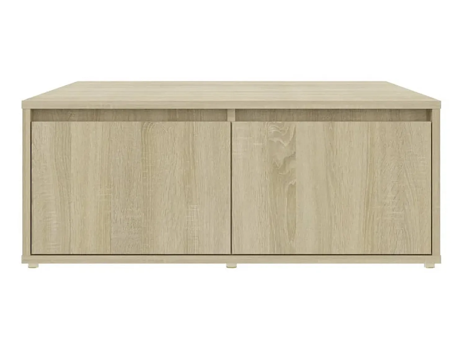 Mesa De Centro* Mesa de centro 80x80x31 cm derivados de madeira carvalho sonoma PT468208 Castanho