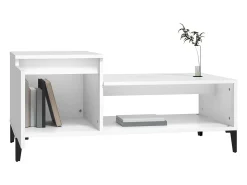 Mesa De Centro*vidaxl Mesa de centro 100x50x45 cm derivados de madeira Branco
