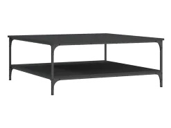 Discount vidaxl Mesa de centro 100x100x40 cm derivados de madeira Preto
