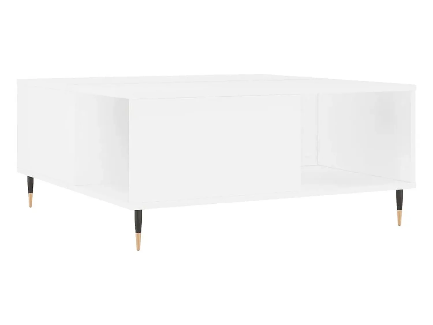 Mesa De Centro*vidaxl Mesa de centro 80x80x36,5 cm derivados de madeira Branco