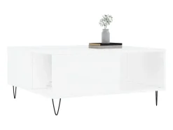 Mesa De Centro* Mesa de centro 80x80x36,5 cm derivados de madeira PT824567 Branco