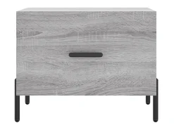 Mesa de centro 50x50x40 cm derivados madeira sonoma cinza PT935191^ Mesa De Centro