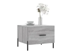 Mesa de centro 50x50x40 cm derivados madeira sonoma cinza PT935191^ Mesa De Centro