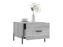 Mesa de centro 50x50x40 cm derivados madeira sonoma cinza PT935191^ Mesa De Centro