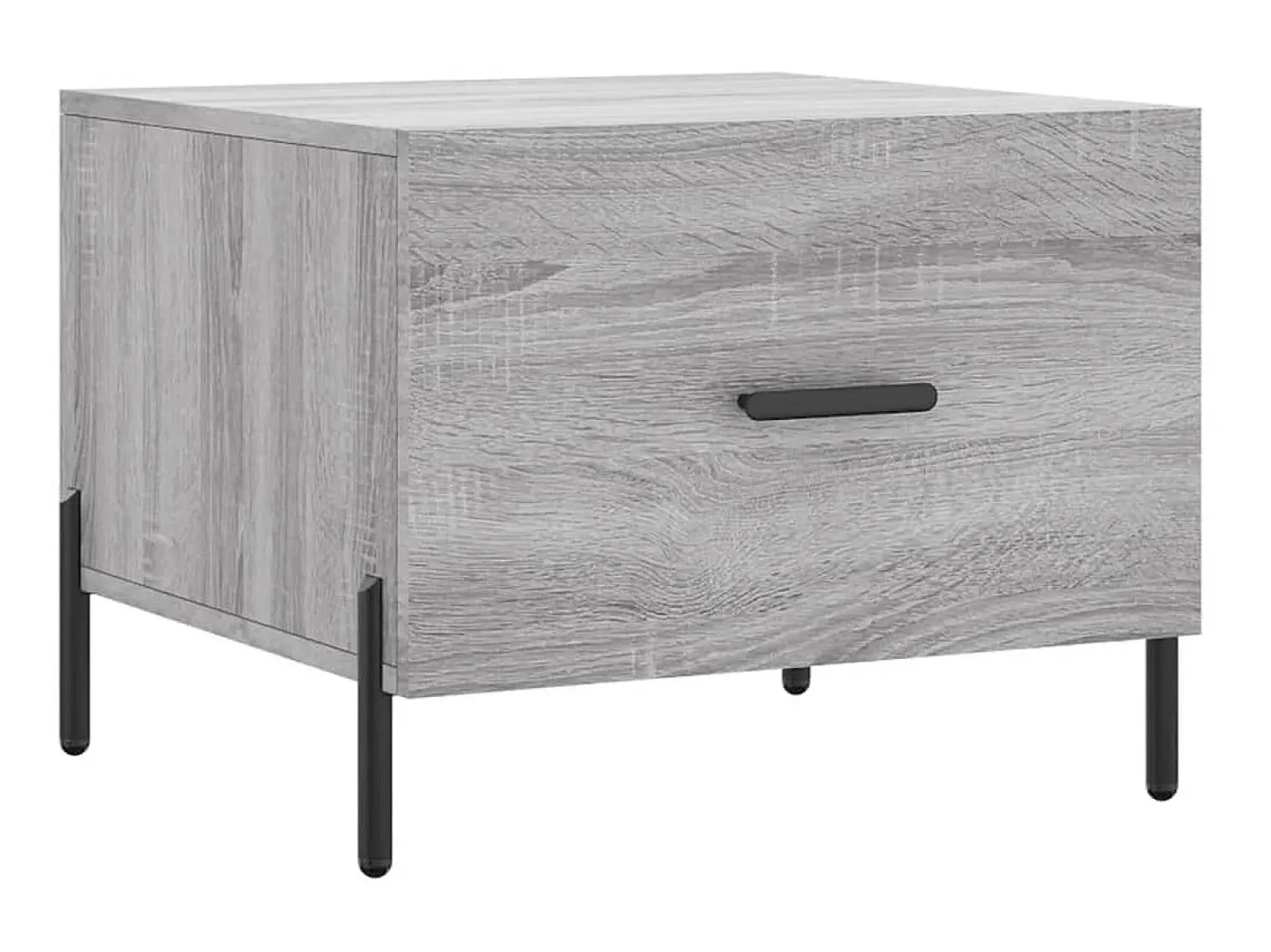 Mesa de centro 50x50x40 cm derivados madeira sonoma cinza PT935191^ Mesa De Centro
