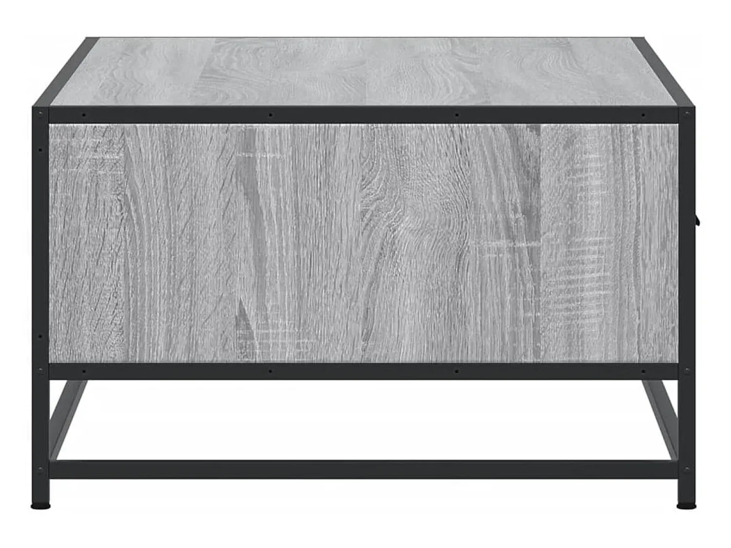 Mesa De Centro*vidaxl Mesa de centro 90x57x35 cm deriv. madeira/metal sonoma Cinzento