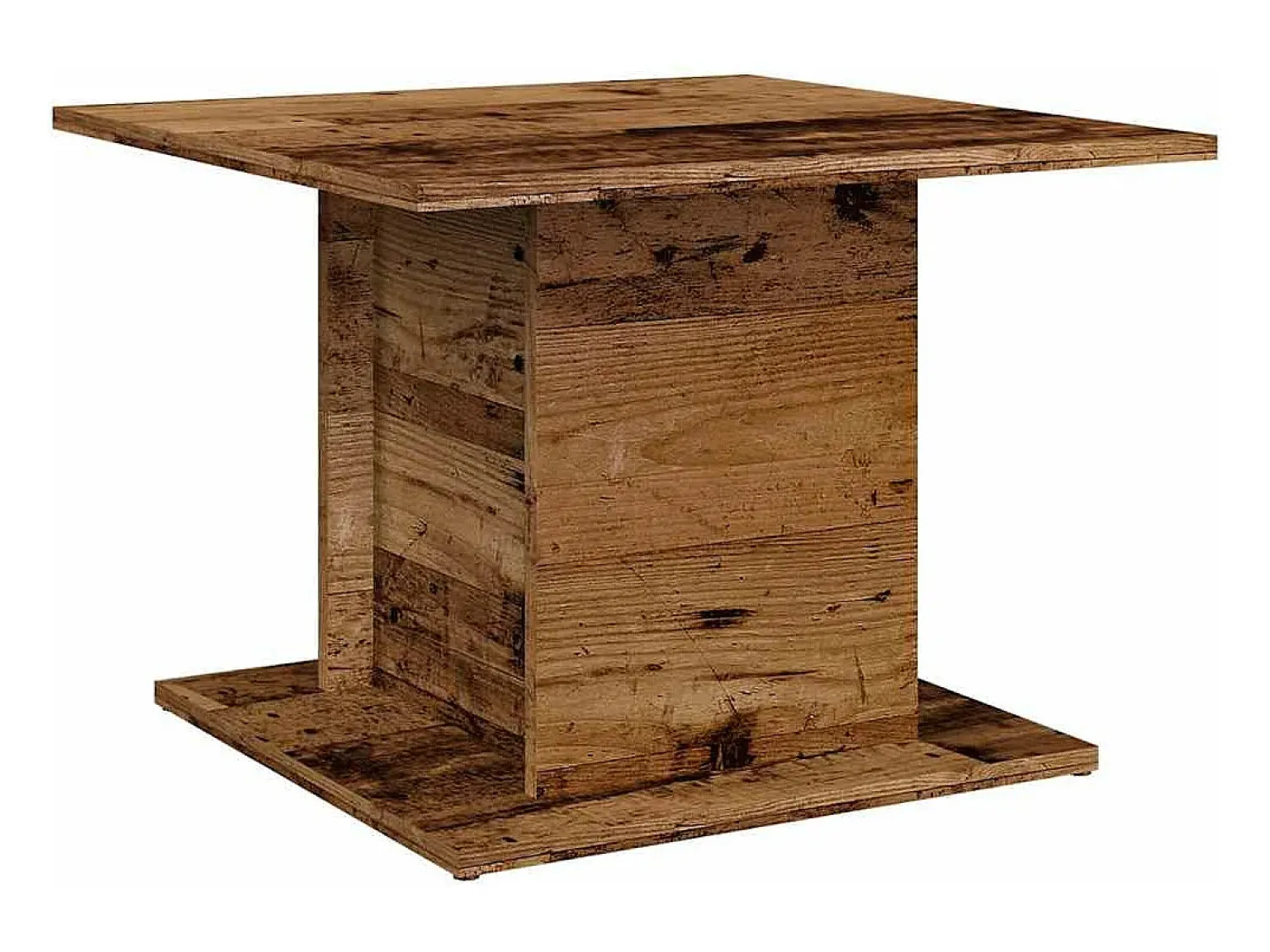Clearance vidaxl Mesa de centro 55,5x55,5x40 cm derivados madeira madeira velha Natural claro