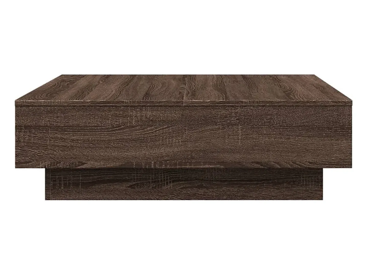 Mesa de centro 90x90x28 cm derivados madeira carvalho castanho PT428131^ Mesa De Centro