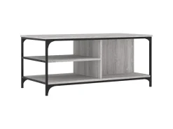 Mesa De Centro* Mesa de centro 100x50x45 cm derivados madeira sonoma PT597789 Cinzento