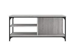 Mesa De Centro* Mesa de centro 100x50x45 cm derivados madeira sonoma PT597789 Cinzento