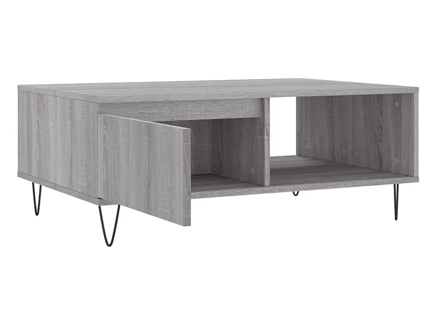 Mesa De Centro|vidaxl Mesa de centro 90x60x35 cm derivados de madeira sonoma Cinzento
