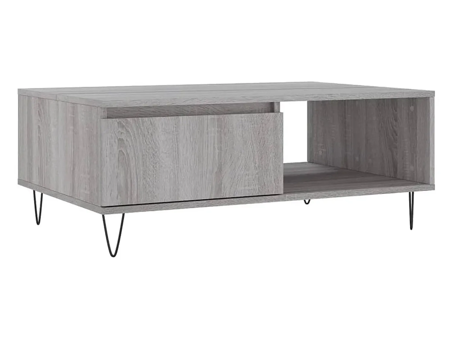 Mesa De Centro|vidaxl Mesa de centro 90x60x35 cm derivados de madeira sonoma Cinzento