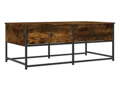 Mesa De Centro| Mesa de centro 100x51x40 cm derivados madeira carvalho fumado PT842432 Castanho
