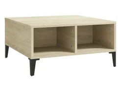 Mesa De Centro*vidaxl Mesa de centro 60x60x30 cm derivados de madeira carvalho sonoma Natural claro