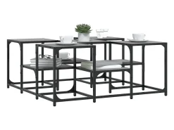 Best vidaxl Mesa de centro 91x91x40 cm derivados de madeira sonoma Cinzento