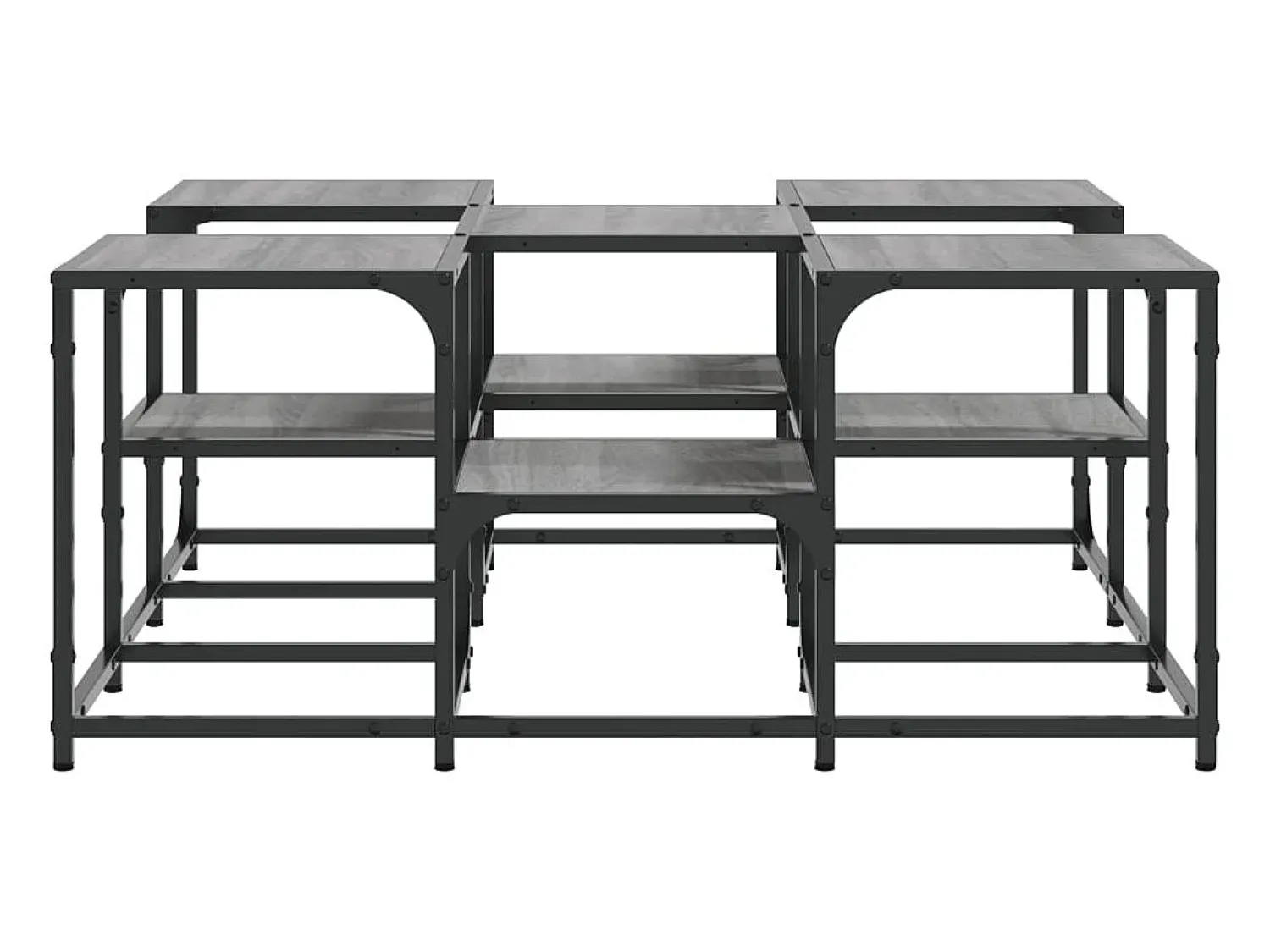 Best vidaxl Mesa de centro 91x91x40 cm derivados de madeira sonoma Cinzento