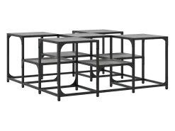 Best vidaxl Mesa de centro 91x91x40 cm derivados de madeira sonoma Cinzento