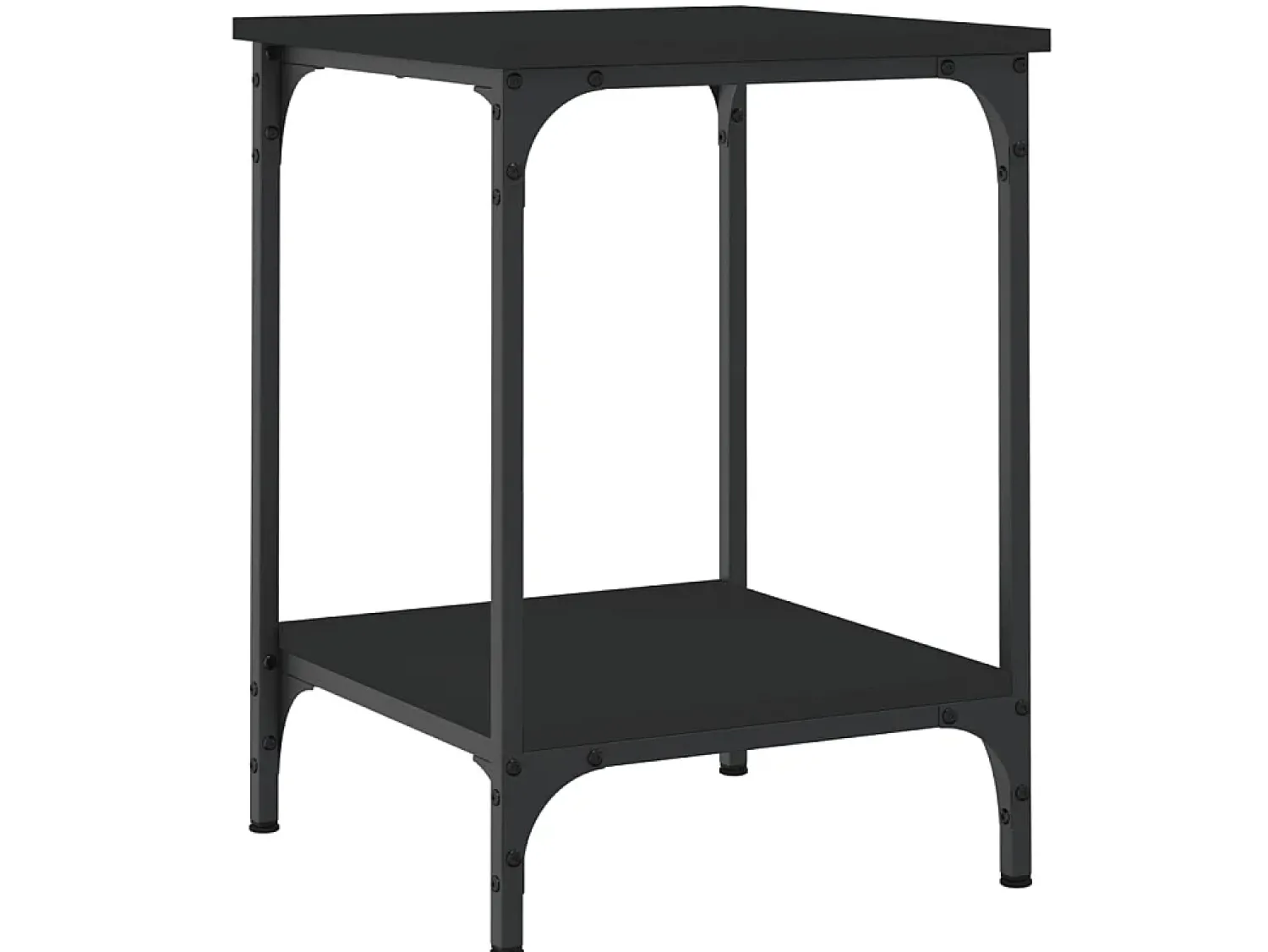Mesa De Centro* Mesa de centro 40x40x55 cm derivados de madeira PT341027 Preto
