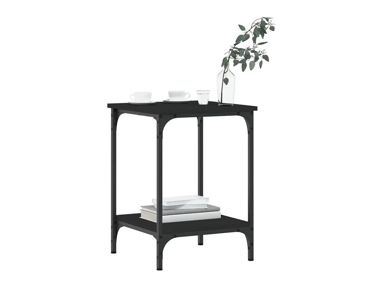Mesa De Centro* Mesa de centro 40x40x55 cm derivados de madeira PT341027 Preto