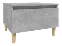 Mesa De Centro| Mesa de centro 50x46x35 cm derivados de madeira -cimento PT885933 Cinzento