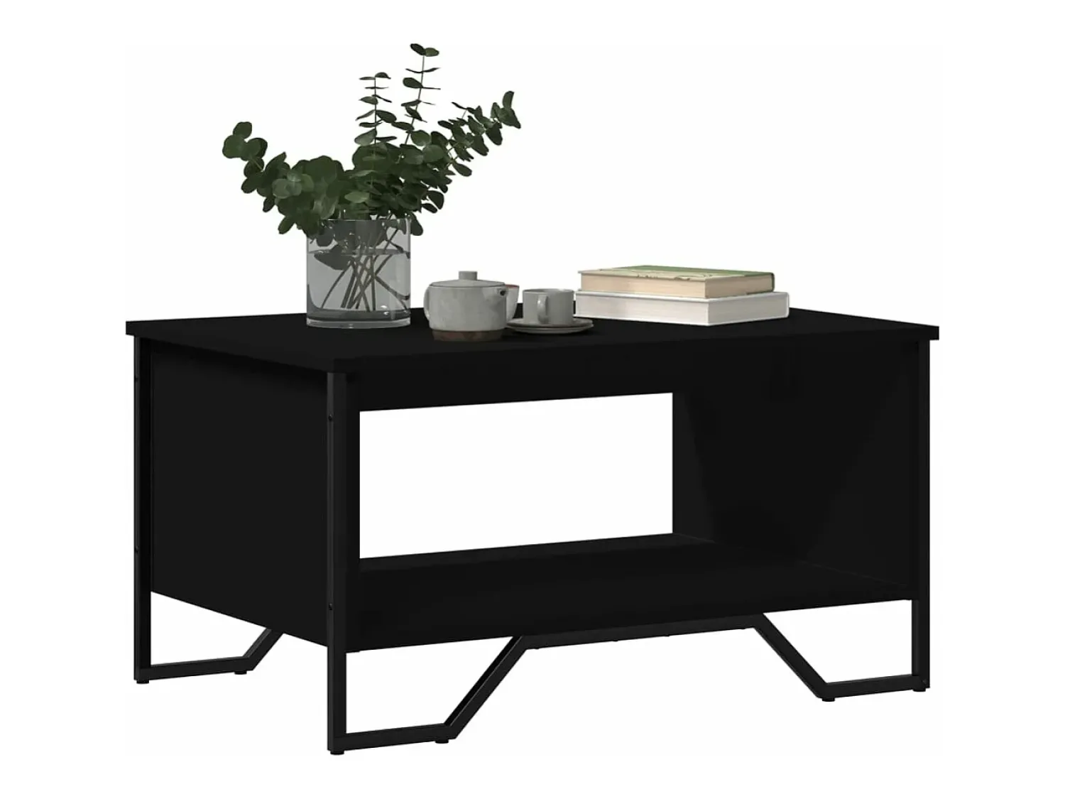 vidaxl Mesa de centro 75x51x40 cm derivados de madeira^ Mesa De Centro