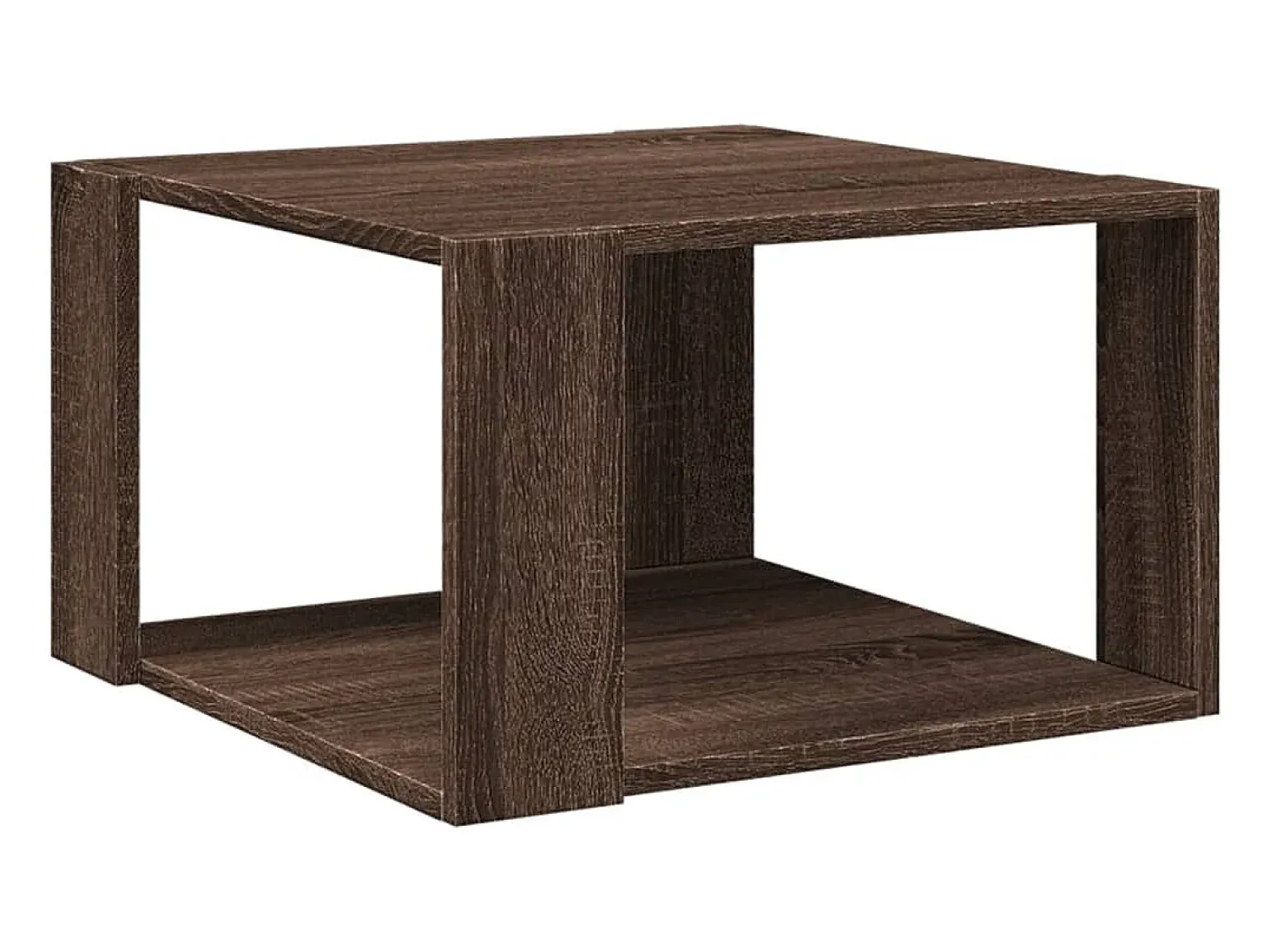 Mesa De Centro*vidaxl Mesa de centro 51,5x51,5x30 cm deriv. madeira carvalho Castanho